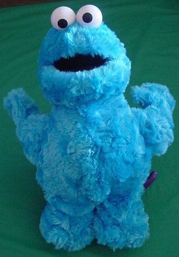 Cookie Monster Sesame Street Gund Beanie Plush 10"