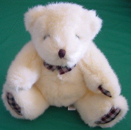 Circus Circus Casino Cream Bear Stuffed Plush 8"