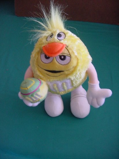 M&M's Yellow Guy Easter Duck 2003 Stuffed Plush 8"