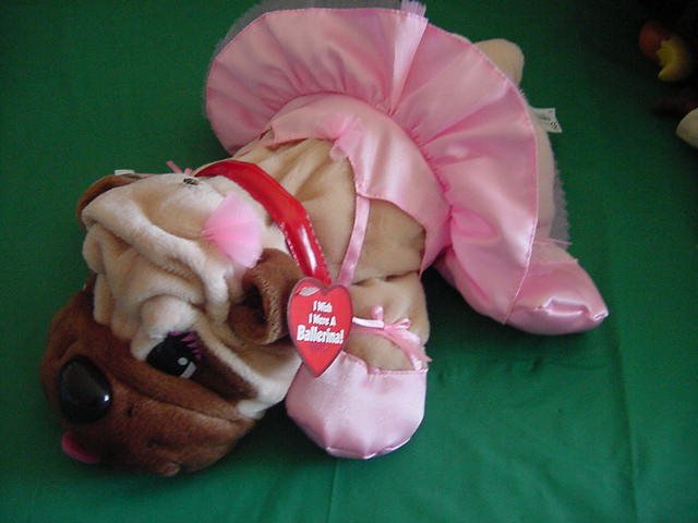 Pound Puppies Ballerina Puppy Stuffed Plush 12" Tags