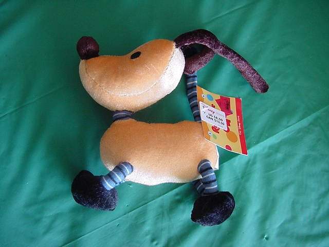 Disney Store Rolie Polie Olie Spot Dog Beanie Plush 6"