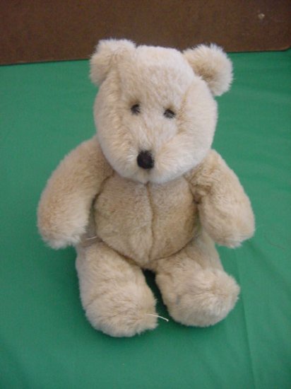 Cute Grayish Brown Bear Stuffed Plush Beanie 7"