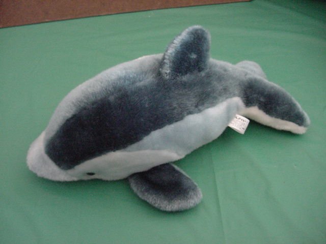 Alfa Dolphin Porpoise Blue Stuffed Plush 12"
