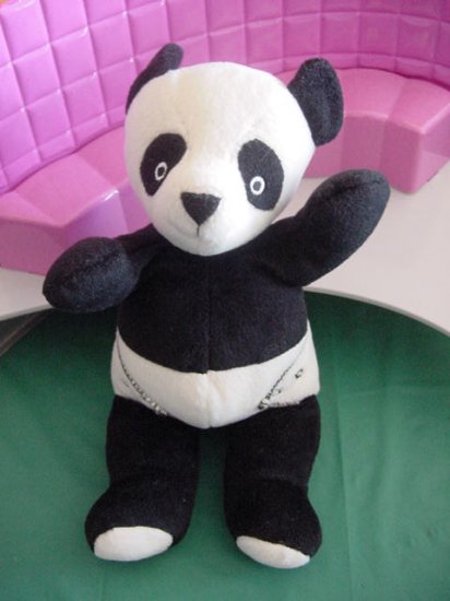 North American Bear Co Panda Diapers Stuffed Plush 8"