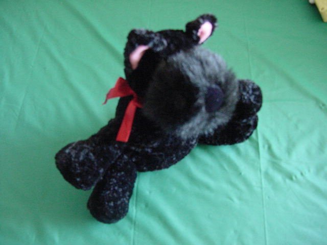 Scottie the Dog Sears Black Stuffed Plush Beanie 6"