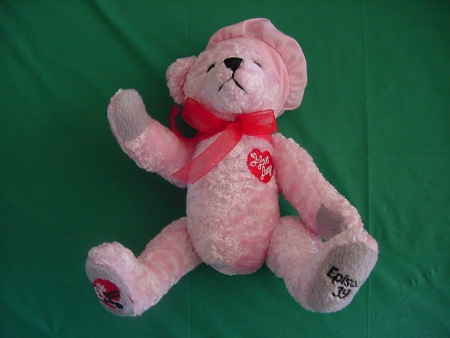 Collecticritters Lucy Ep 39 Pink Bear Stuffed Plush 7"