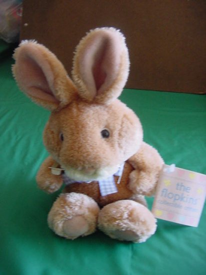 Flopkins Barthalomew Bunny Rabbit 1999 Stuffed Plush 6" JoAnn Fabrics