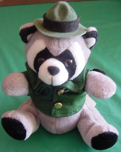 Fiesta Ranger Raccoon Beanie Stuffed Plush 6.5"