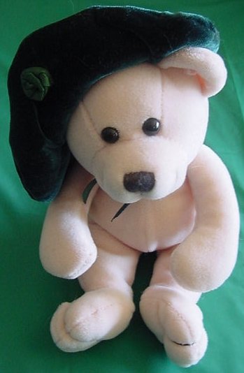 Fiesta Green Hat Lassies Bear Beanie Stuffed Plush 6" TC Dawson