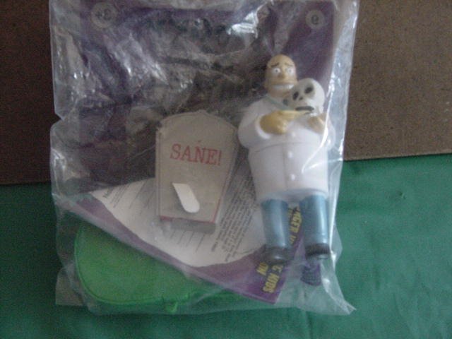 Burger King Simpsons Spooky Light ups Dr Hibbert in bag