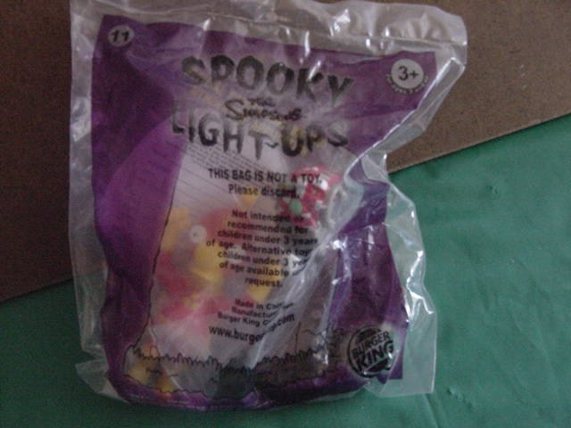 Burger King Simpsons Spooky Light ups Millhouse Fallout