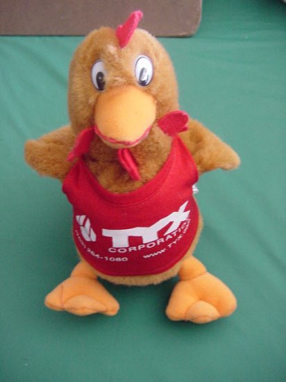 TYX Corporation Rooster Chicken Beanie Plush 7"