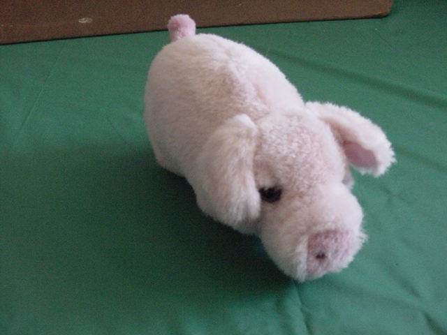 Gund Porker Pig Oinks Pink Stuffed Plush 6" Oinking