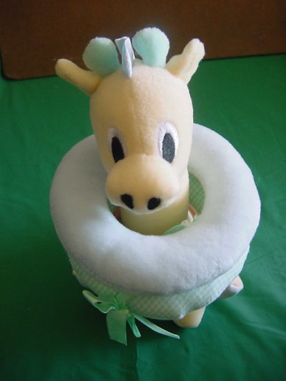 Kids 2 Giraffe Rattle Activity Rings Stuffed Plush 8"