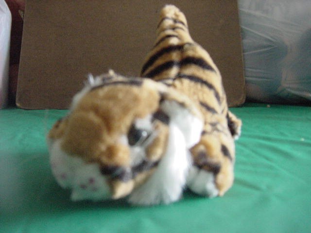 K&M Crouching Tiger Bengal Orange Stuffed Plush 6" 1995