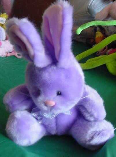 Easter Beverly Hills Purple Bunny Stuffed Plush 8"