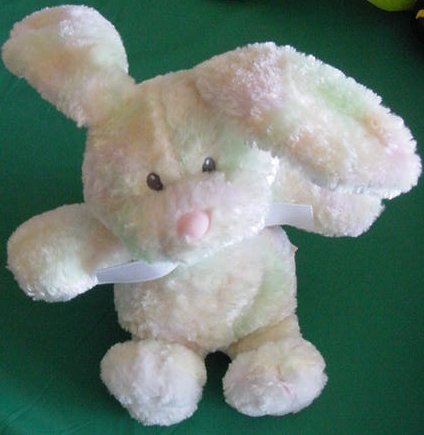 Easter Pastel Tie Dye Bunny Rabbit Stuffed Plush 7"
