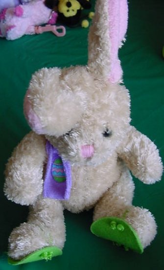 Easter Ready for Beach Bunny Rabbit Stuffed Plush 6"