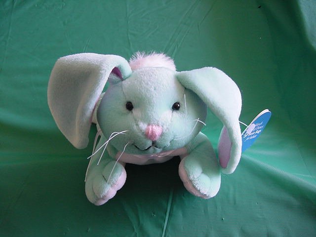 Easter Blue Bunny Beanie Plush 6" March of Dimes