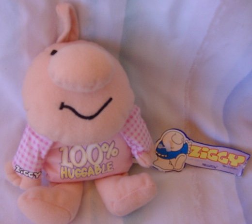 Ziggy 100% Huggable Beanie Stuffed Plush 6" Tag Kellytoy
