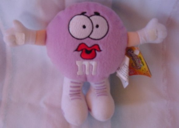 M&M's Girl Swarmees Lisa Lilac Stuffed Plush 5" Tag