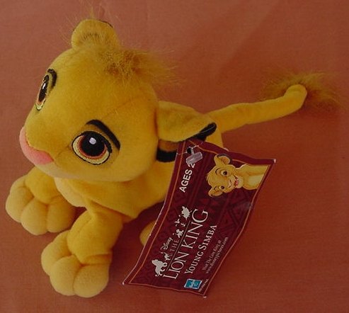 Lion King Young Simba Beanie Stuffed Plush 5.5" Tag