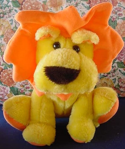 Cloud 9 Yellow & Orange Lion Stuffed Plush 9" Cute