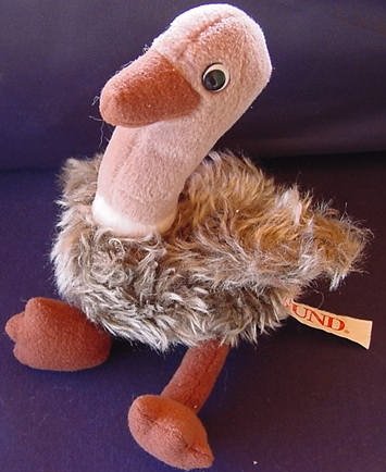 Gund Baby Ostrich Beanie Stuffed Plush 5.5" Cute Fuzzy