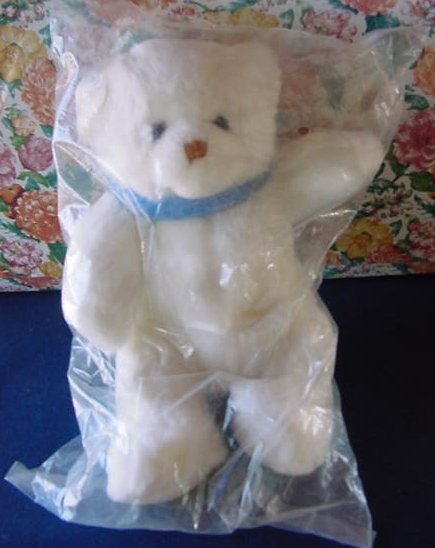 Little Brownie Originals White Bear Stuffed Plush 10"