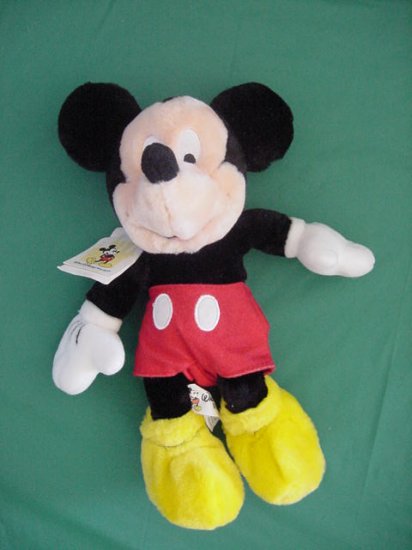 Mickey Mouse Disney World Bean Bag Plush 9" Soft