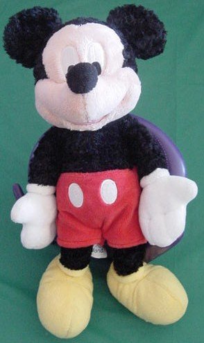 Mickey Mouse Disneyland Crushed Velvet Stuffed Plush 7"