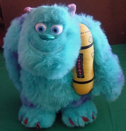 Monsters Inc Sulley Snoring Light Up Plush 14" Disney