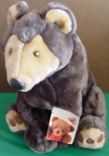 Dakin Applause Sherwood Slate Bear Stuffed Plush Tag