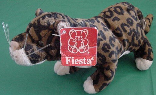 Fiesta Leopard Jungle Cat Stuffed Plush 7.5" Spotted