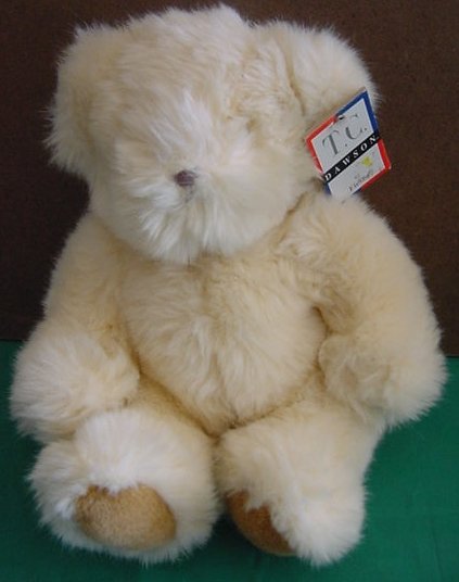 Fiesta TC Dawson Sitting Bear Cream Stuffed Plush 8"