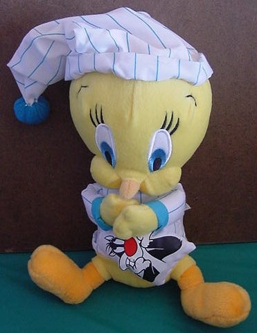 Tweety Pajamas Sylvester Pillow Stuffed Plush 8"