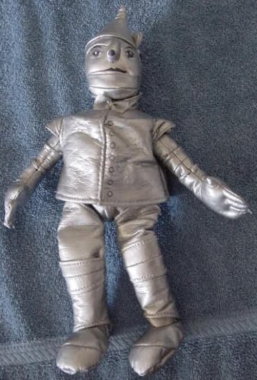 Wizard of Oz Silver Tinman Tin Man Stuffed Plush 8"