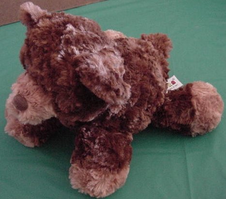 Aurora Chubby Feet Brown Bear Stuffed Plush 8" Squishy