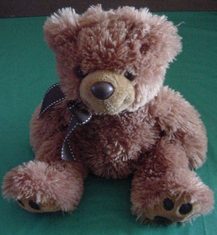 Aurora Floppy Brown Bear Stuffed Plush 9" Soft