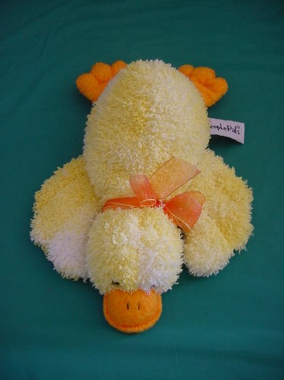 Aurora People Pals Yellow Duck Stuffed Plush 9"