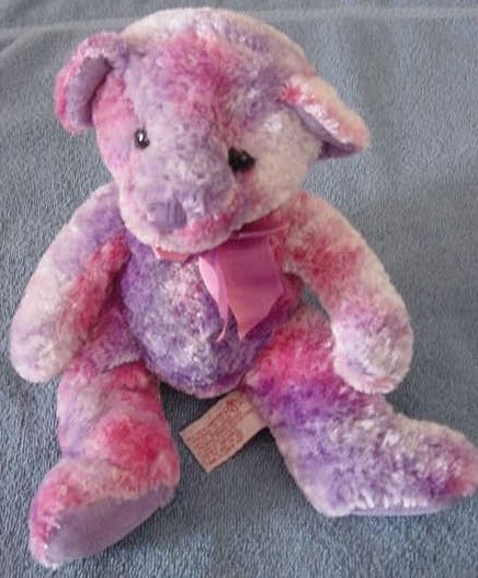 Russ Berrie Cassandra Bear Tie Dye Stuffed Plush