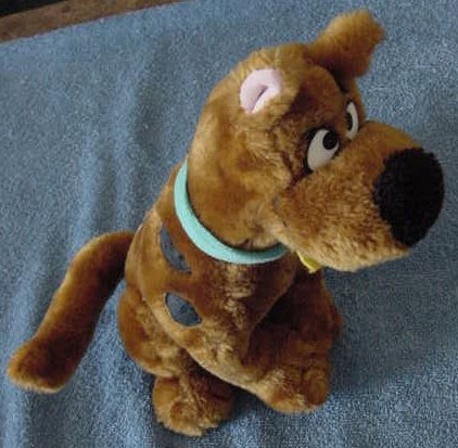 Scooby Doo Sitting Cartoon Network Stuffed Plush 10"