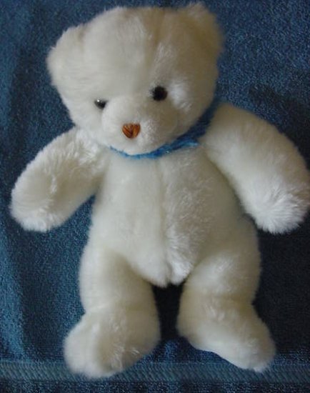 Little Brownie Original White Bear Stuffed Plush 8"