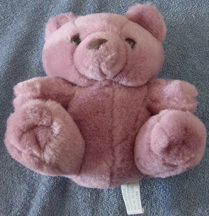 Petal Plush Pinkish Purple Sitting Bear Stuffed Plush