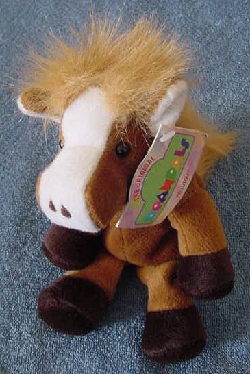 Kellytoy Beanpals Brown Horse Philly Plush Beanie 6"
