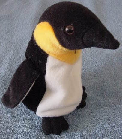 Cute Emperor Penguin Beanie Stuffed Plush 6.5"