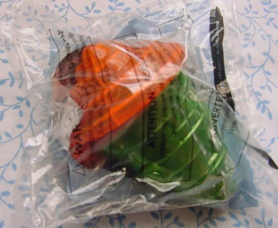 Wendy's Bots Wind Up Spinning Top MIP 2002