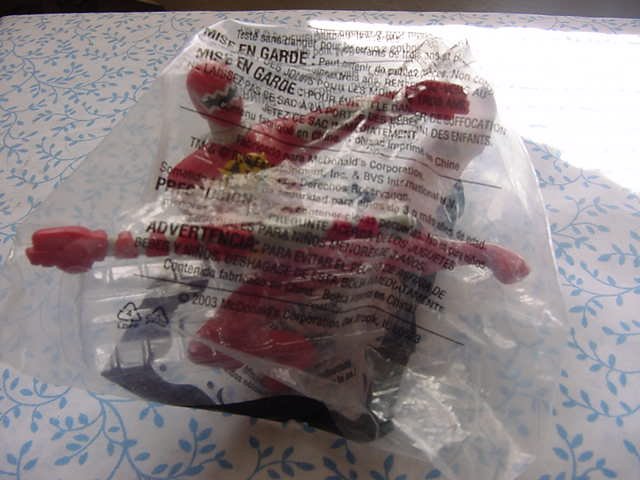 McDonald's Power Rangers Dinothunder # 1 Red MIP
