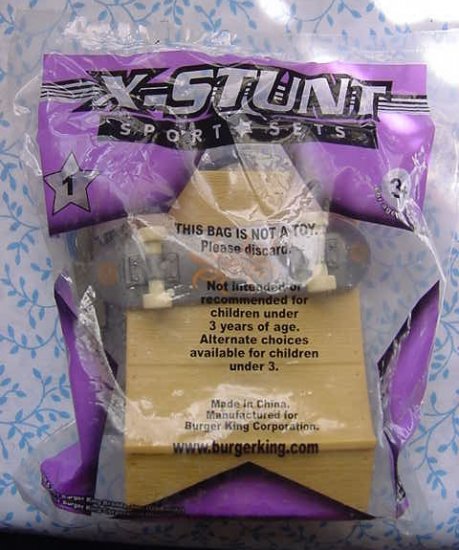 Burger King X Stunt Sport Sets #1 Skateboard Toy MIP