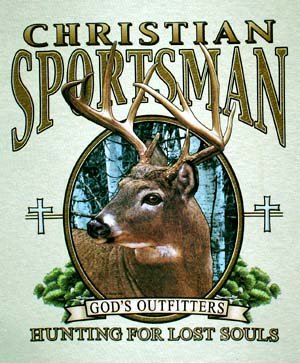 Authentic Christian Sportsmen Hunting Tee Size M